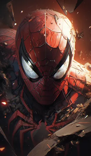 Spider man в динамике, высокая детализация, насыщен...