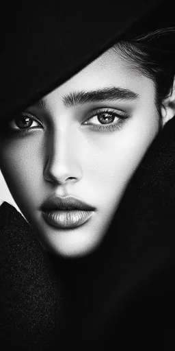 fashion-фотография, обложка, чёрно-белая,...