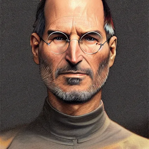 Steve Jobs как персонаж Star Wars, высокая детал...
