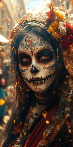 Парад Dias de los Muertos в Мехико, фотография высокого…
