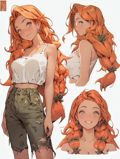 二次元人物插画多角度生成