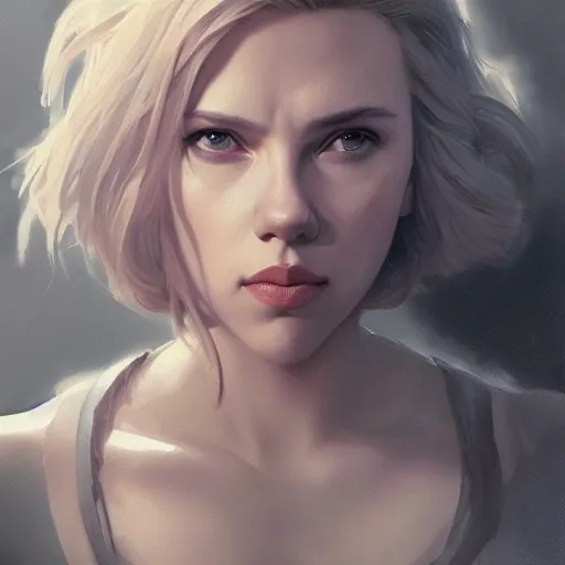 Скарлетт Йоханссон, высокая детализация, artstation, г...