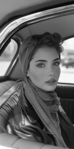 Чёрно-белая уличная фотография привлекатель...