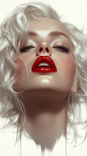 белый фон, красивый портрет Marilyn Mo...